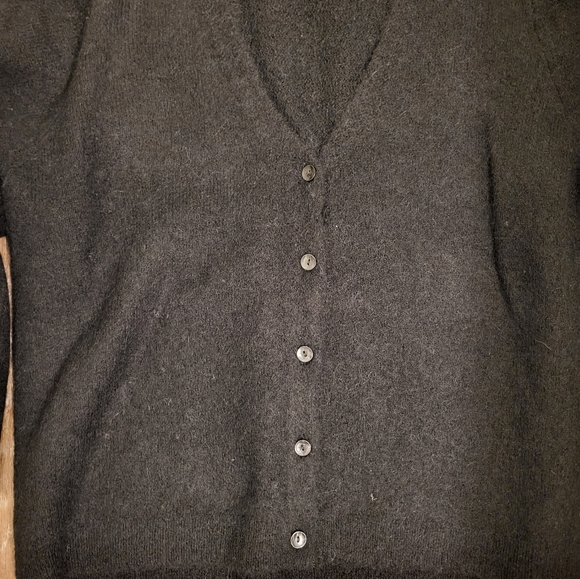 Selected Femme Curve Knit Cardigan 'Juma' Black Size Large (Wool & Alpaca) - Picture 11 of 16